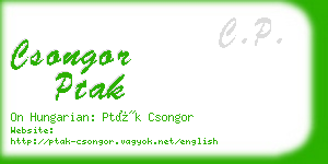 csongor ptak business card